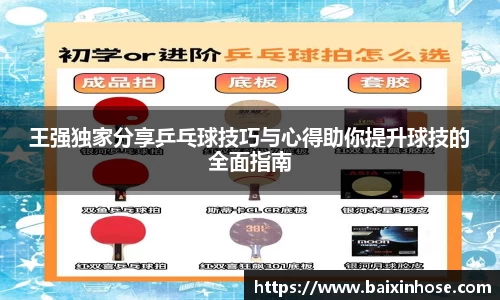 王强独家分享乒乓球技巧与心得助你提升球技的全面指南